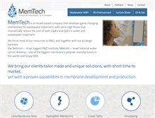 Tablet Screenshot of memtech-water.com